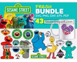 43 Sesame Street Svg Bundle, Sesame Street Svg, Muppets Svg