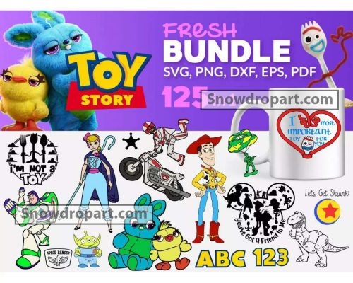 125 Toy Story Svg Bundle, Disney Svg, Toy Story Font