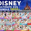 18000 Disney Svg Bundle, Disney Princess Svg, Disney Movies