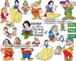 20 Snow White And Seven Dwarfs Svg Bundle, Disney Svg