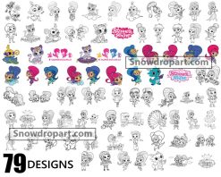 79 Shimmer And Shine Svg Bundle