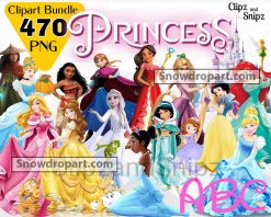 470 Disney Princess Png Bundle, Disney Png, Princess Clipart