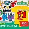 200 Sesame Street Bundle Svg, Sesame Street Svg, Muppets Svg