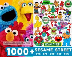 1000 Sesame Street Bundle Svg, Cookie Monster Svg