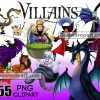 155 Disney Villains Png Bundle, Disney Png, Disney Clipart