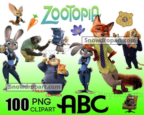 100 Zootopia Png Bundle, Zootopia Clipart, Disney Png
