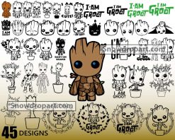 45 Baby Groot Svg Bundle, Guardians Of The Galaxy Svg