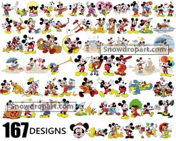 167 Mickey Svg Bundle, Mickey Mouse Svg, Disney Svg