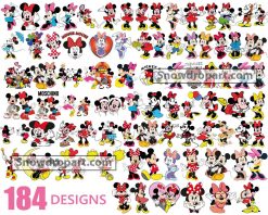 184 Minnie Svg Bundle, Minnie Mouse Svg, Disney Svg