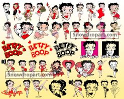 42 Betty Boop Svg Bundle, Betty Boop Logo Svg