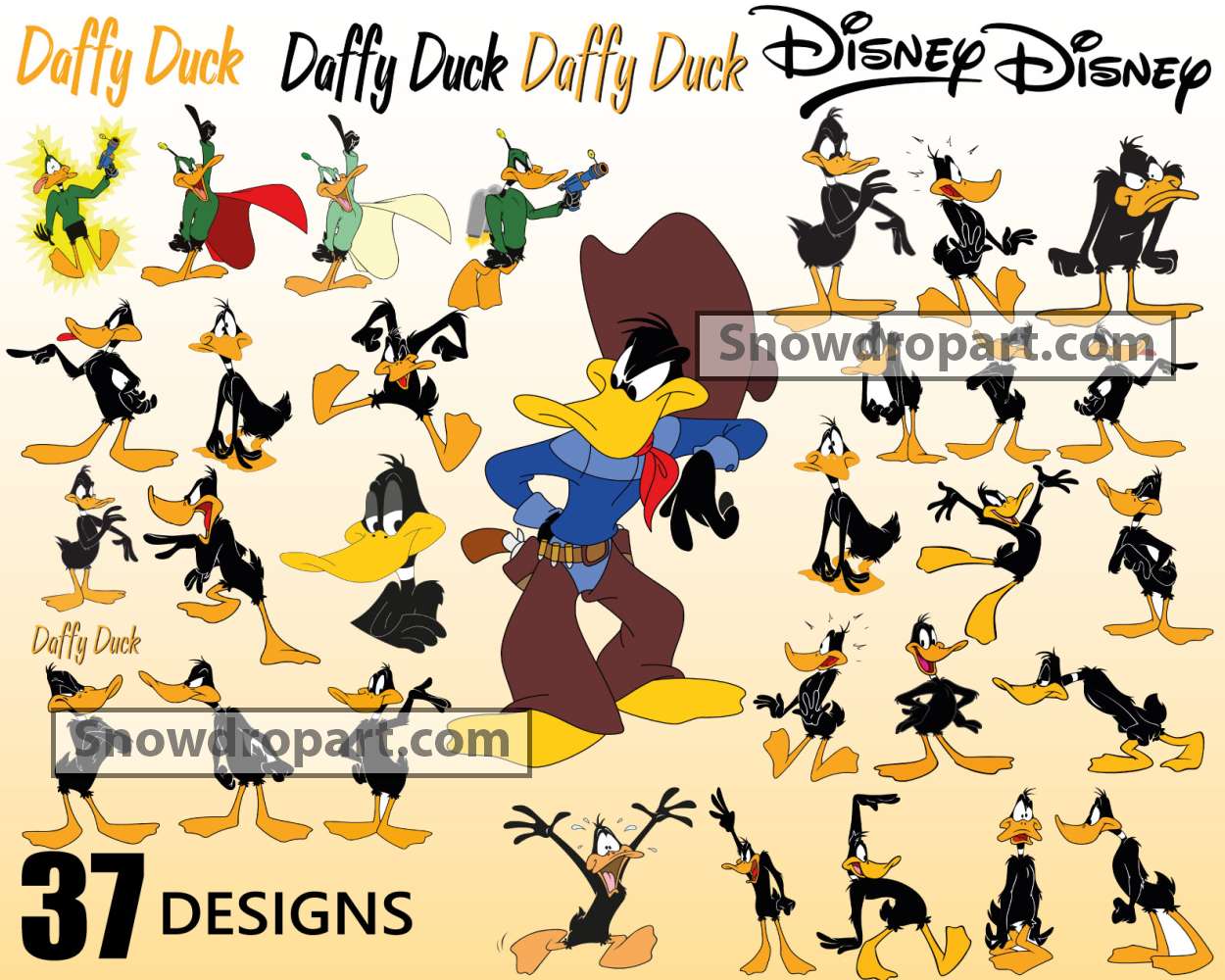 evolution of daffy duck