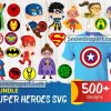 500 Superhero Svg Bundle, Marvel Svg, Avengers Svg