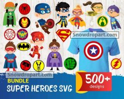 500 Superhero Svg Bundle, Marvel Svg, Avengers Svg