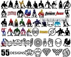 55 Marvel Superhero Svg Bundle, Marvel Svg, Super Hero Svg