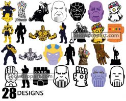 28 Thanos Svg Bundle, Marvel Svg, The Infinity Gauntlet Svg
