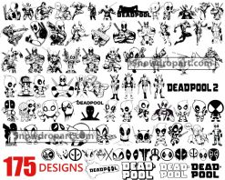 175 Deadpool Svg Bundle, Marvel Svg, Avengers Svg