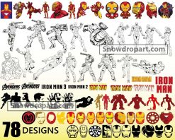 78 Iron Man Svg Bundle, Marvel Svg, Avengers Svg