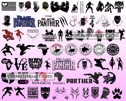 66 Black Pather Svg Bundle, Marvel Svg, Avengers Svg