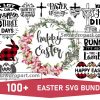 100 Easter Svg Bundle, Easter Quote Svg, Easter Wreath Svg