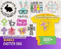 300 Easter Svg Bundle, Bunny Svg, Spring Svg, Easter Monogram