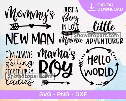 40 Baby Boy Svg Bundle, New Born Svg, Baby Onesie Svg