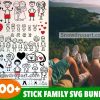 100 Stick Family Svg Bundle, Family Svg, Stickman Svg