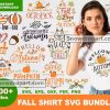 500 Fall Shirt Svg Bundle, Fall Svg, Autumn Svg, Pumpkin Svg