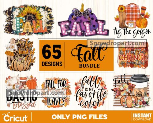 65 Fall Png Bundle, Fall Png, Autumn Png, Pumpkin Png