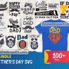 100 Fathers Day Svg Bundle, Dad Svg, Bearded Dad Svg