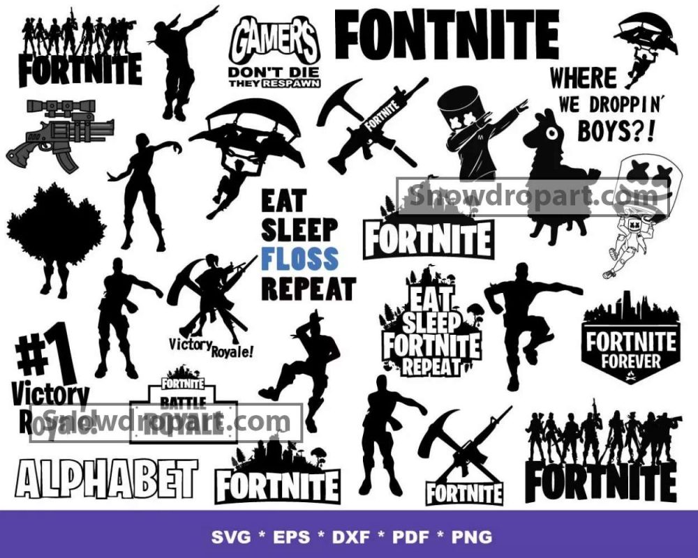 500 Fortnite Svg Bundle Fortnite Svg Fortnite Vector Game Svg 4121