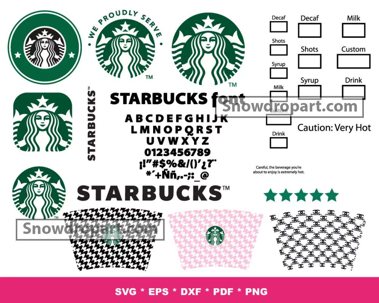 Supreme Starbuck Svg, Supreme LV Svg, Supreme Logo Svg, Starbuck Wrap Svg,  Instant Download