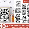 40 Witchs Kitchen Svg Bundle, Halloween Svg, Witchcraft Svg