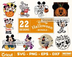 22 Disney Halloween Svg Bundle, Halloween Svg, Mickey Svg