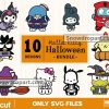 10 Halloween Hello Kitty Svg Bundle, Halloween Svg, Witch Svg