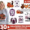 30 Halloween Goth Png Bundle, Vintage Halloween Png
