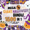 Mega Giant 1500 Halloween Png Bundle, Digital Paper, Witch Png