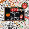 2 In 1 Halloween And Christmas Svg Bundle, Fall Svg, Winter Svg