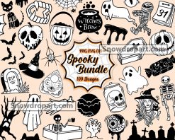 100 Spooky Halloween Svg Bundle, Happy Halloween Svg