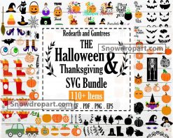 110 Halloween And Thanksgiving Svg Bundle, Fall Svg