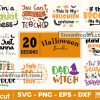 20 Halloween Svg Bundle, Witch Svg, Trick Or Treat Svg