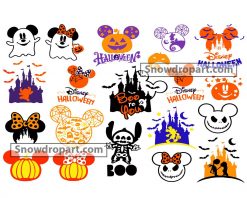 20 Mickey Halloween Svg Bundle, Disney Halloween Svg