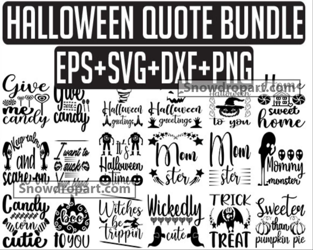 20 Halloween Svg Bundle, Momster Svg, Halloween Quote Svg, 31st October Svg