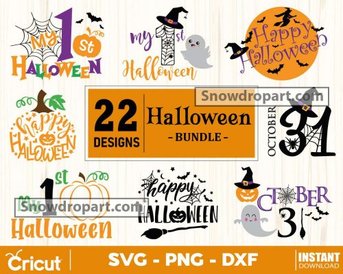 22 First Halloween Svg Bundle, Halloween Baby Svg