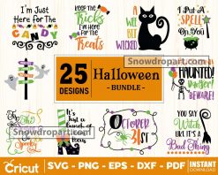 25 Halloween Quote Svg Bundle, Haunted House Svg, Witch Svg