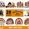 20 Halloween Gnome Png Bundle, Halloween Png, Rainbow Png
