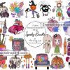 21 Halloween Spooky Png Bundle, Halloween Png, Watercolor