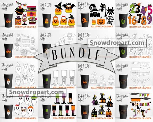 100 Halloween Elements Png Bundle, Halloween Png