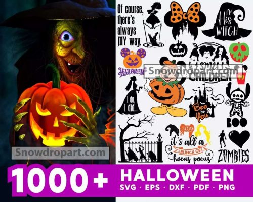 1000 Halloween Bundle Svg, Disney Halloween Svg, Mickey Svg