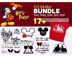 17 Harry Potter Disney Svg Bundle, Harry Potter Svg, Mickey Svg