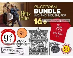 16 Harry Potter Platform Svg Bundle, 9 3/4 Platform Svg